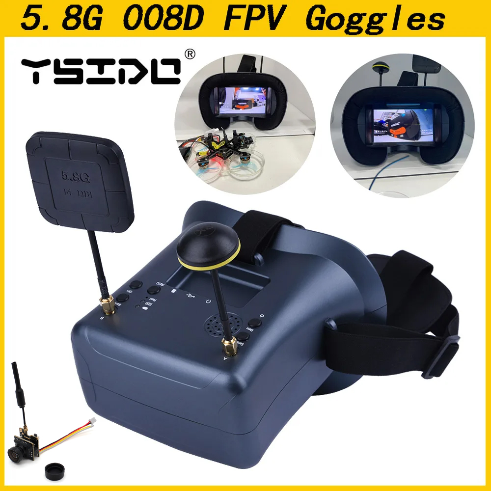 Skyzone Sky04O Pro Fpv Goggles - 008D 5.8G 40CH 4.3 นิ้ว 800*480