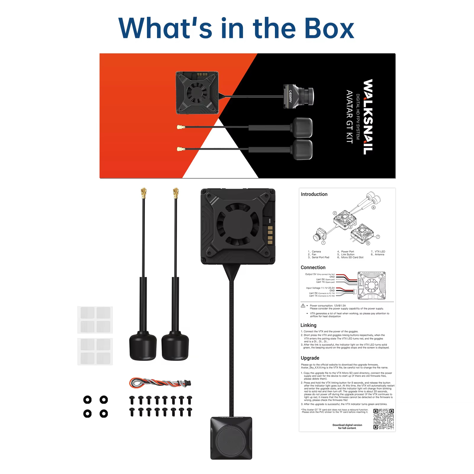 ชุดอุปกรณ์ Caddx Walksnail Ava - Walksnail Avatar Gt Kit 2W Vtx บทวิจารณ์และราคา