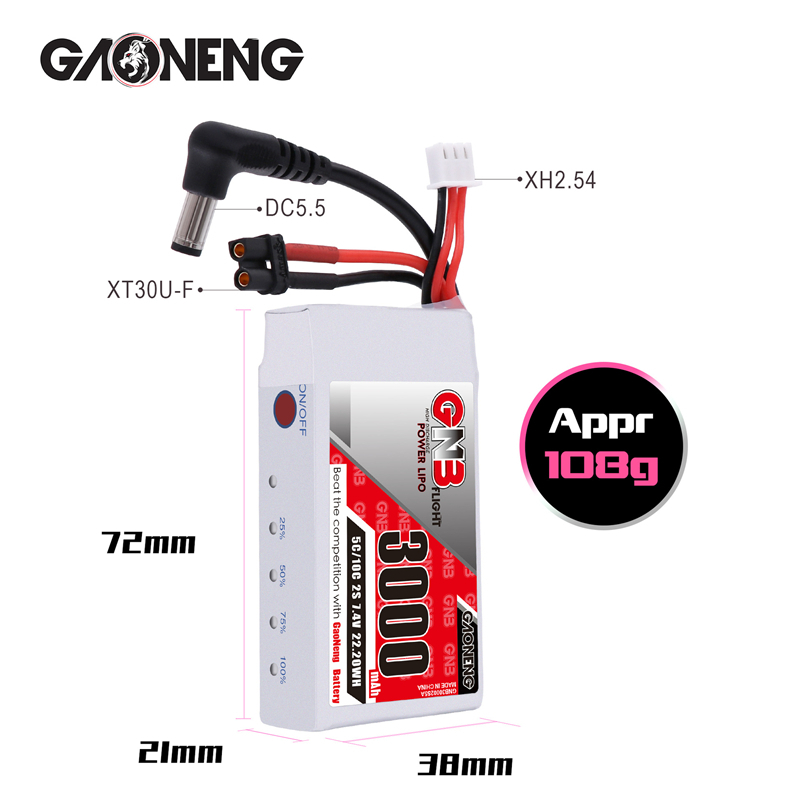 1/2/3/4/5PCS GNB 2S 7.4V แบตเต - Skyzone Sky04X Pro Oled Fpv Goggles บทวิจารณ์และราคา
